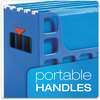 A Picture of product PFX-23011 Pendaflex® Desktop File With Hanging Folders Letter Size, 6" Long, Blue