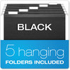 A Picture of product PFX-23013 Pendaflex® Desktop File With Hanging Folders Letter Size, 6" Long, Black