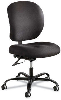 Safco® Alday™ Intensive-Use Chair Supports Up to 500 lb, 17.5" 20" Seat Height, Black