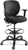 A Picture of product SAF-3394BL Safco® Vue™ Heavy-Duty Extended-Height Stool Supports Up to 350 lb, 23" 32.5" Seat Height, Black Fabric
