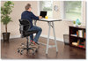 A Picture of product SAF-3394BV Safco® Vue™ Heavy-Duty Extended-Height Stool Supports Up to 350 lb, 23" 32.5" Seat Height, Black Vinyl Base