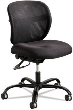 Safco® Vue™ Intensive-Use Mesh Task Chair Supports Up to 500 lb, 18.5" 21" Seat Height, Black