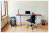 A Picture of product SAF-3397BV Safco® Vue™ Intensive-Use Mesh Task Chair Supports Up to 500 lb, 18.5" 21" Seat Height, Black Vinyl Seat/Back, Base