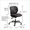 A Picture of product SAF-3397BV Safco® Vue™ Intensive-Use Mesh Task Chair Supports Up to 500 lb, 18.5" 21" Seat Height, Black Vinyl Seat/Back, Base