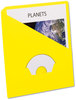 A Picture of product PFX-32909 Pendaflex® Slash Pocket Project Folders 3-Hole Punched, Straight Tab, Letter Size, Yellow, 25/Pack