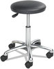 A Picture of product SAF-3434BL Safco® Height-Adjustable Lab Stool Backless, Supports Up to 250 lb, 16" 21" Seat Height, Black Chrome Base