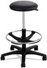 A Picture of product SAF-3436BL Safco® Extended-Height Lab Stool Backless, Supports Up to 250 lb, 22" 32" Seat Height, Black