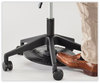 A Picture of product SAF-3438BL Safco® Saddle Seat Lab Stool Backless, Supports Up to 250 lb, 21.25"-26.25" High Black Base, Ships in 1-3 Business Days