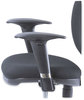 A Picture of product SAF-3442BL Safco® Metro™ Collection Extended-Height Chair Supports Up to 250 lb, 23" 33" Seat Height, Black Seat/Back, Chrome Base