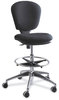 A Picture of product SAF-3442BL Safco® Metro™ Collection Extended-Height Chair Supports Up to 250 lb, 23" 33" Seat Height, Black Seat/Back, Chrome Base