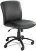 A Picture of product SAF-3491BV Safco® Uber™ Big & Tall Series Mid Back Chair Big/Tall Vinyl, Supports Up to 500 lb, 18.5" 22.5" Seat Height, Black