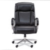 A Picture of product SAF-3502BL Safco® Lineage™ Big & Tall High Back Task Chair Max 500 lb, 20.5" to 24.25" Black Seat, Chrome Base, Ships in 1-3 Business Days