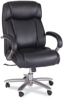 Safco® Lineage™ Big & Tall High Back Task Chair Max 500 lb, 20.5" to 24.25" Black Seat, Chrome Base, Ships in 1-3 Business Days