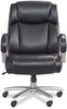 A Picture of product SAF-3503BL Safco® Lineage™ Big & Tall Mid Back Task Chair - 28" Big&Tall Max 400 lb, 21.5" to 25.25" High Black Seat, Chrome,Ships in 1-3 Business Days