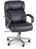 A Picture of product SAF-3503BL Safco® Lineage™ Big & Tall Mid Back Task Chair - 28" Big&Tall Max 400 lb, 21.5" to 25.25" High Black Seat, Chrome,Ships in 1-3 Business Days