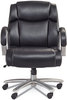 A Picture of product SAF-3504BL Safco® Lineage™ Big & Tall Mid Back Task Chair - 24.5" Big&Tall Max 350lb, 19.5" to 23.25" High Black Seat,Chrome,Ships in 1-3 Business Days