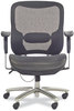 A Picture of product SAF-3505BL Safco® Lineage™ Big & Tall All-Mesh Task Chair Supports 400lb, 19.5" - 23.25" High Black Seat,Chrome Base,Ships in 1-3 Business Days