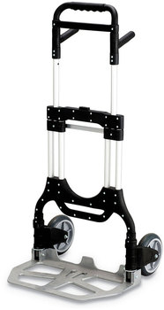 Safco® Stow-Away® Collapsible Hand Truck Heavy-Duty 500 lb Capacity, 23 x 24 50, Aluminum