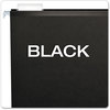 A Picture of product PFX-415215BLA Pendaflex® Colored Reinforced Hanging Folders Letter Size, 1/5-Cut Tabs, Black, 25/Box