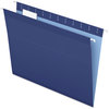 A Picture of product PFX-415215NAV Pendaflex® Colored Reinforced Hanging Folders Letter Size, 1/5-Cut Tabs, Navy, 25/Box