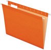 A Picture of product PFX-415215ORA Pendaflex® Colored Reinforced Hanging Folders Letter Size, 1/5-Cut Tabs, Orange, 25/Box