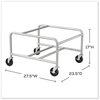 A Picture of product SAF-4190SL Safco® Sled Base Stack Chair Cart Metal, 500 lb Capacity, 23.5" x 27.5" 17", Silver, Ships in 1-3 Business Days
