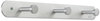 A Picture of product SAF-4201 Safco® Nail Head Metal Coat Hooks Wall Rack, Three 18w x 2.75d 2h, Satin