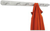 A Picture of product SAF-4202 Safco® Nail Head Metal Coat Hooks Wall Rack, Six 36w x 2.75d 2h, Satin
