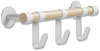 A Picture of product SAF-4263WH Safco® Resi Coat Wall Rack 3 Hook, 19.75w x 4.25d 6h, White, Ships in 1-3 Business Days