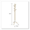 A Picture of product SAF-4265WH Safco® Resi Standing Coat Tree 6 Hook, 17.25w x 17.25d 69.5h, White, Ships in 1-3 Business Days