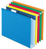 A Picture of product PFX-4152X2AS Pendaflex® Extra Capacity Reinforced Hanging File Folders with Box Bottom 2" Letter Size, 1/5-Cut Tab, Assorted Colors,25/BX