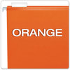 A Picture of product PFX-4152X2ORA Pendaflex® Extra Capacity Reinforced Hanging File Folders with Box Bottom 2" Letter Size, 1/5-Cut Tabs, Orange, 25/Box