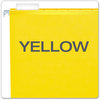 A Picture of product PFX-4152X2YEL Pendaflex® Extra Capacity Reinforced Hanging File Folders with Box Bottom 2" Letter Size, 1/5-Cut Tabs, Yellow, 25/Box