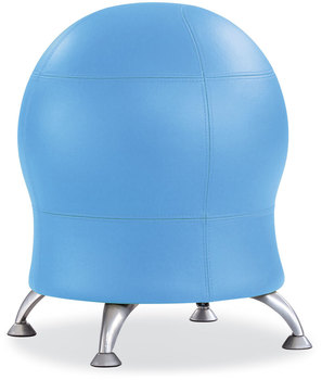 Safco® Zenergy™ Ball Chair Backless, Supports Up to 250 lb, Baby Blue Vinyl, Ships in 1-3 Business Days