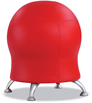 Safco® Zenergy™ Ball Chair Backless, Supports Up to 250 lb, Red Vinyl, Ships in 1-3 Business Days