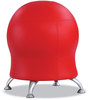 A Picture of product SAF-4751RV Safco® Zenergy™ Ball Chair Backless, Supports Up to 250 lb, Red Vinyl, Ships in 1-3 Business Days