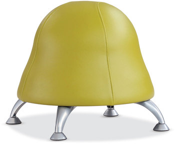 Safco® Runtz™ Ball Chair Backless, Supports Up to 250 lb, Green Vinyl Seat, Silver Base, Ships in 1-3 Business Days