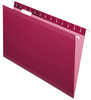 A Picture of product PFX-415315BUR Pendaflex® Colored Reinforced Hanging Folders Legal Size, 1/5-Cut Tabs, Burgundy, 25/Box
