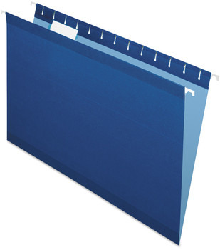 Pendaflex® Colored Reinforced Hanging Folders Legal Size, 1/5-Cut Tabs, Navy, 25/Box