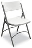 A Picture of product SAF-5000FCWTDG Safco® Event Folding Chair 5000 Series Supports Up to 225 lb, 18" Seat Height, White Back, 4/Carton