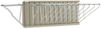 Safco® Sheet File Pivot Wall Rack 12 Hanging Clamps, 24w x 14.75d 9.75h, Sand