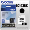 A Picture of product BRT-LC103BK Brother LC103BK-LC107BK Ink LC103BK Innobella High-Yield 600 Page-Yield, Black