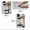 A Picture of product SAF-5117 Safco® Task Master® Economy Industrial Chair Supports Up to 250 lb, 17" 35" Seat Height, Black