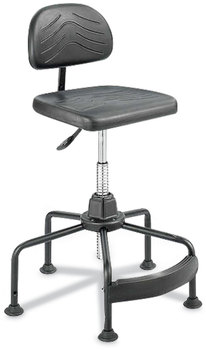 Safco® Task Master® Economy Industrial Chair Supports Up to 250 lb, 17" 35" Seat Height, Black