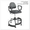 A Picture of product SAF-5120 Safco® Task Master® Deluxe Industrial Chair Supports Up to 250 lb, 17" 35" Seat Height, Black, Ships in 1-3 Business Days