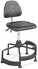 A Picture of product SAF-5120 Safco® Task Master® Deluxe Industrial Chair Supports Up to 250 lb, 17" 35" Seat Height, Black, Ships in 1-3 Business Days