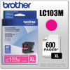 A Picture of product BRT-LC103M Brother LC103BK-LC107BK Ink LC103M Innobella High-Yield 600 Page-Yield, Magenta