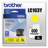 A Picture of product BRT-LC103Y Brother LC103BK-LC107BK Ink LC103Y Innobella High-Yield 600 Page-Yield, Yellow