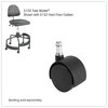 A Picture of product SAF-5132 Safco® TaskMaster® Hard Floor Casters Grip Ring Stem, 2" Wheel, Black, 5/Set, Ships in 1-3 Business Days