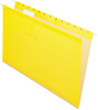 A Picture of product PFX-415315YEL Pendaflex® Colored Reinforced Hanging Folders Legal Size, 1/5-Cut Tabs, Yellow, 25/Box